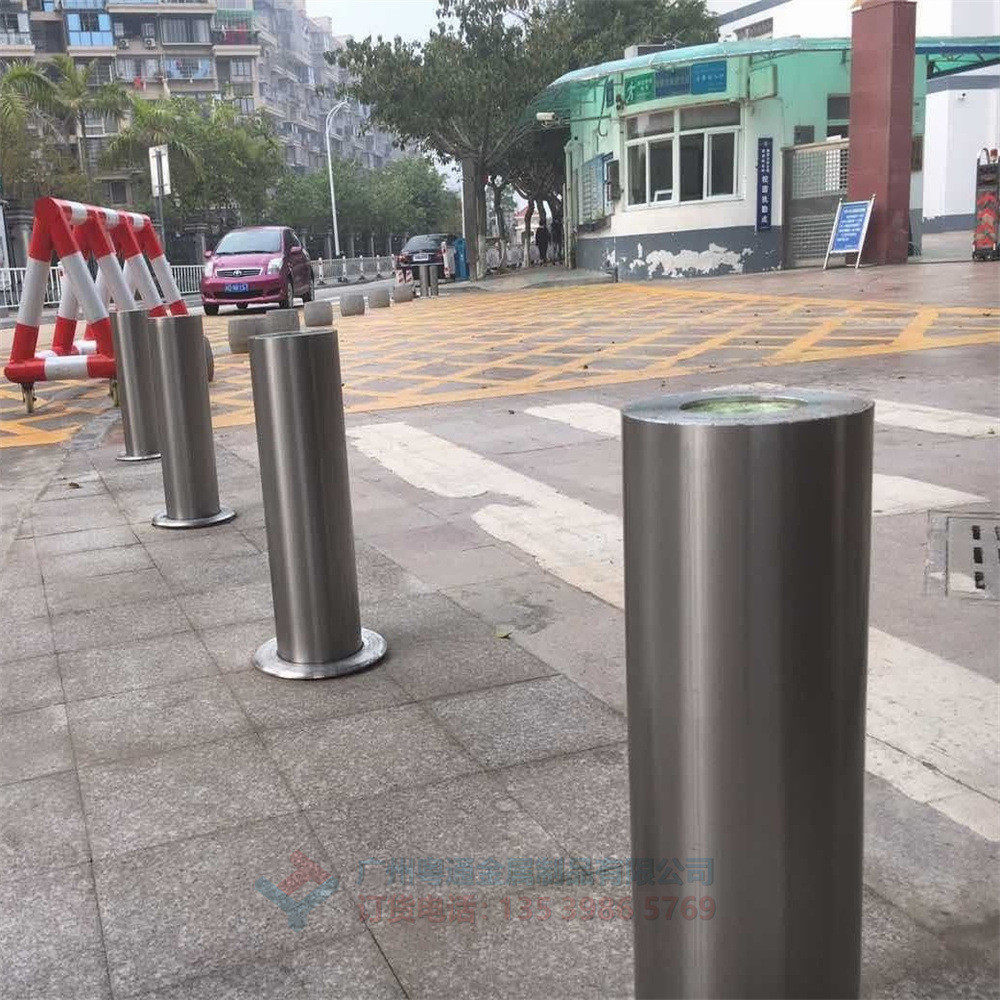 定制路不锈钢304不锈钢材质挡车柱人行到路口车挡桩防撞柱批发