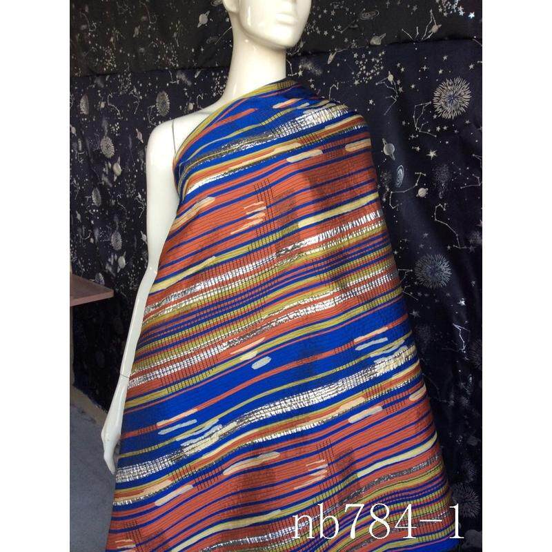 厂家箱包金丝几何不规则条纹提花面料复古亮丝服装色织提花布