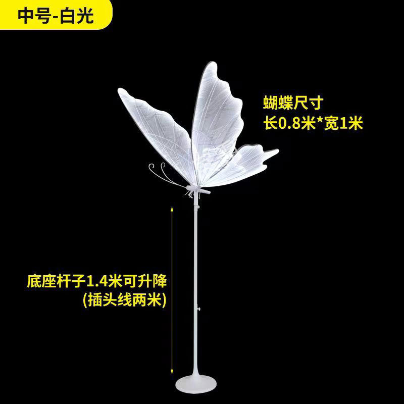 婚礼现场梦幻路引发光婚庆酒店舞台场景布置大型道具蝴蝶灯路引灯