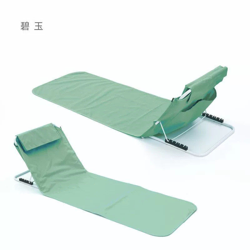 户外休闲沙滩椅折叠坐躺两用椅背钓鱼椅露营野外躺椅午休椅午睡床