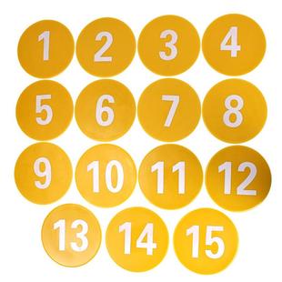 足球训练标志标志盘23cm数字地标垫步伐障碍垫1 15数字平面碟