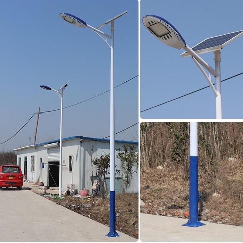 景区户外20led6米杆80w高亮人体感应整晚亮灯公路太阳能路灯照明
