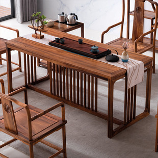 茶桌全套茶台茶几实木大板桌阳台简约办公室新中式茶桌办公泡茶
