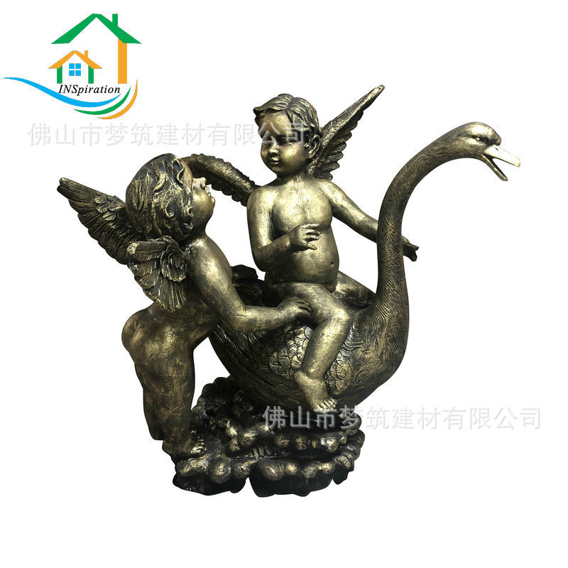 热销历史文化艺术主题仿人造砂岩落地摆件玻璃钢古人雕塑铜雕塑