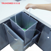 垃圾桶分类家用橱柜嵌入式 分类 垃圾桶橱柜垃圾桶桶柜内隐藏式