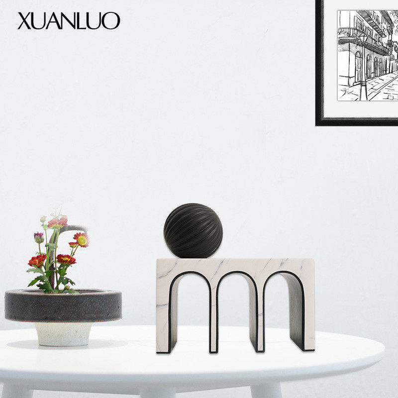 几何拱门艺术树脂摆件展厅样板间前台酒店装饰书架摆设家居工艺品,家居饰品,装饰摆件,淘宝优惠券,粉丝福利购,淘宝优惠卷
