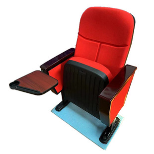 工厂折叠礼堂椅连排座椅会议椅子带桌板隐藏写字板定制座椅