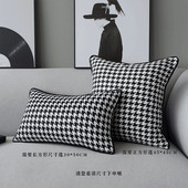 1pkn红色系样板间靠包法式 复古沙发现代简约抱枕肌理靠枕 轻奢美式