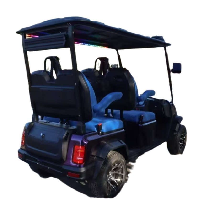 高尔夫球车旅游景区游览酒店接驳观光车四轮巡逻越野电动高尔夫车