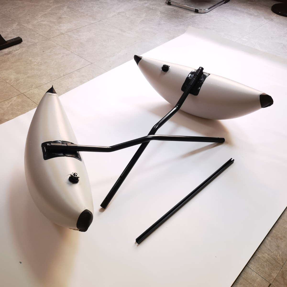 皮划艇充气船充气通用独木舟平衡浮筒操作简单方便收纳