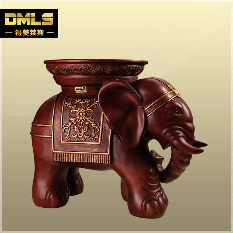 工厂直销手工艺礼品树脂大象换鞋凳特大化妆凳加号来样图礼品批发