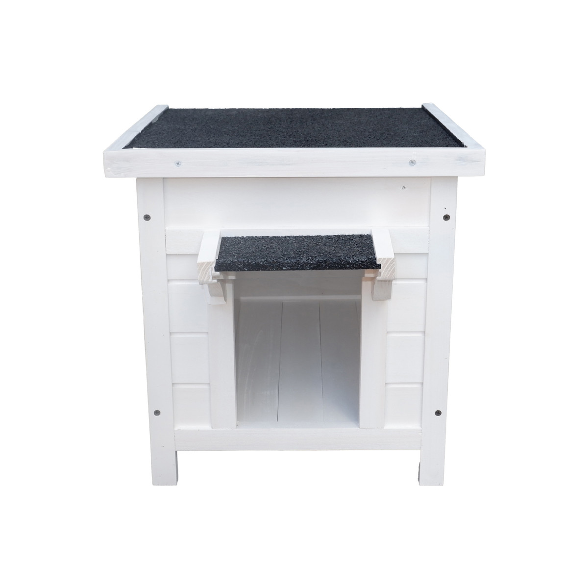 定制半封闭猫屋家用小型猫别墅户外防雨保温实木猫窝超大自由空间