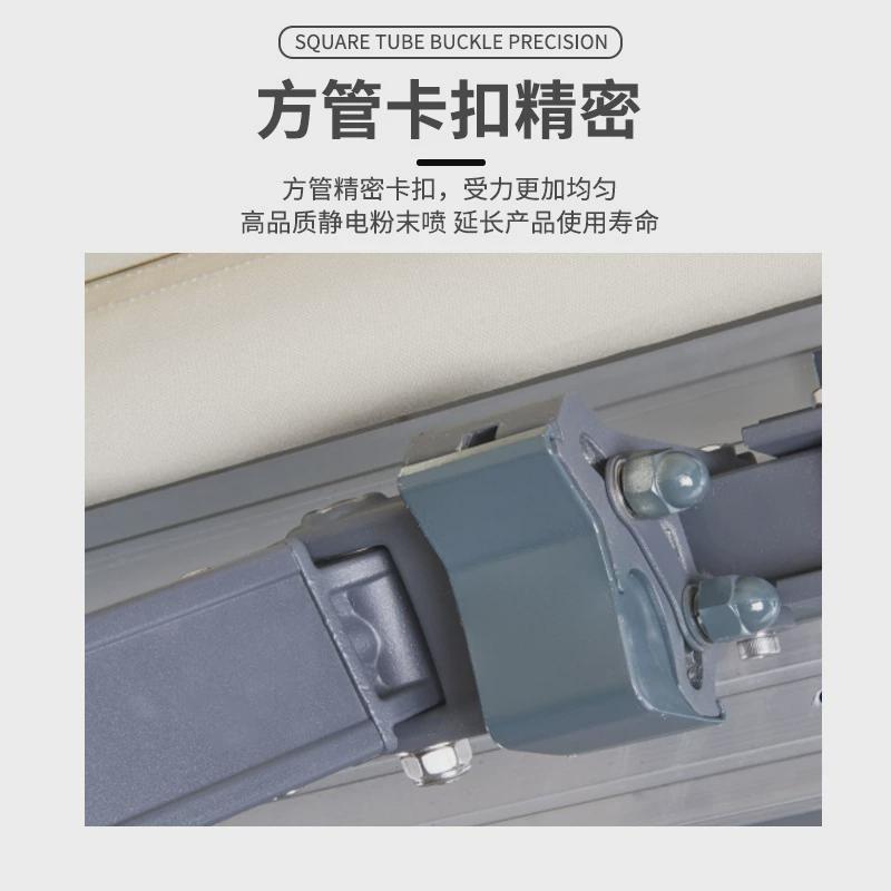 折叠直供方管式手动伸缩遮阳篷户外广告帐篷阳台伸缩遮雨棚厂家