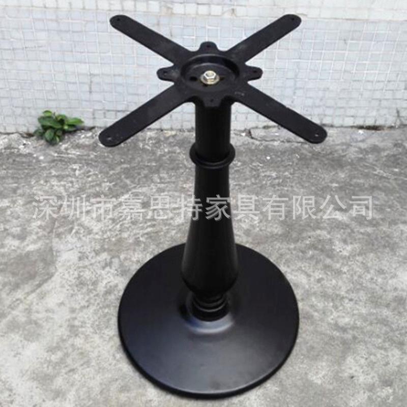 复古欧式桌子桌脚咖啡厅餐台脚铁艺桌腿花瓶柱底座铸铁腿桌架枱脚