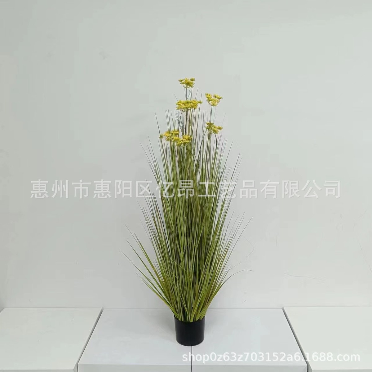 批发工艺品葱花洋葱草假绿植盆栽仿真花洋葱草装饰植物墙假蒲草