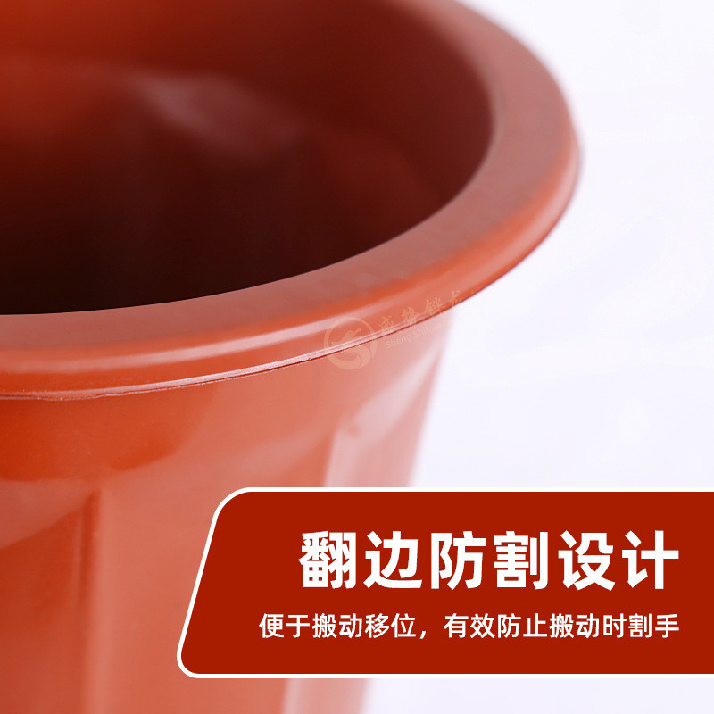 简约塑料花盆圆型盆公园绿化带植物盆基地桌面绿萝多肉花卉绿植盆