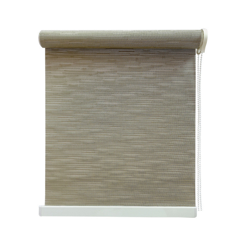 热销阳光面料卷帘防水遮阳隔热窗帘拉珠手动升降工程办公室窗帘卷