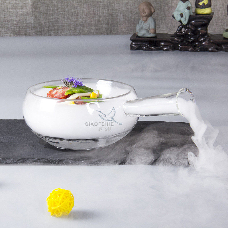 创意干冰玻璃意境碗沙拉碗分子美食料理火锅毛肚鸭肠酒店餐具,家装主材,台上艺术碗盆,淘宝优惠券,粉丝福利购,淘宝优惠卷