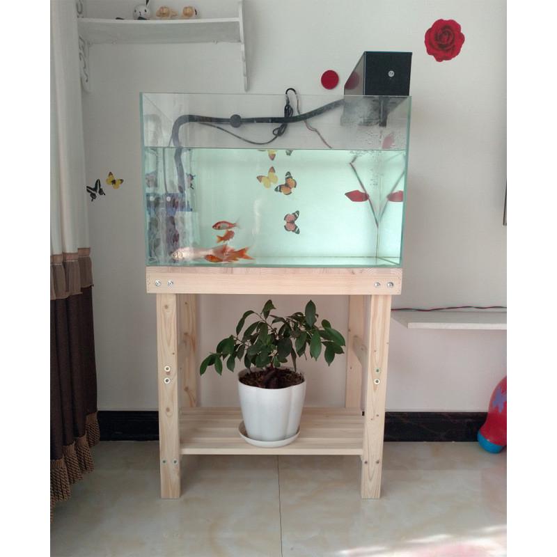 全实木鱼缸底柜底座桌子柜子架子落地隔断简易家用承重