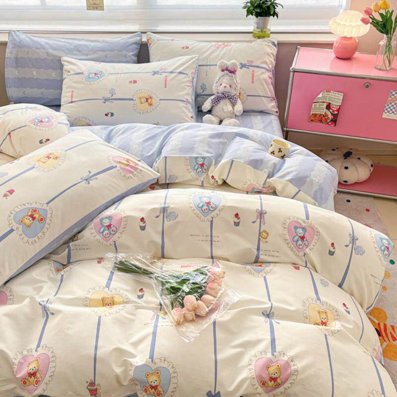 2024ins小清新四件套批发40支床上用品新款床单被套4件套