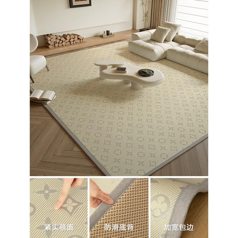 凉席地垫2024新款藤席竹编日式榻榻米夏季地毯客厅家用茶几可定制