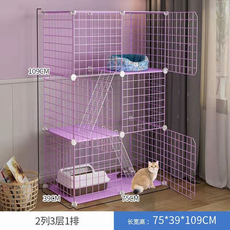 猫笼子家用大号猫窝别墅三层猫舍小猫的房子猫咪用品猫屋两层