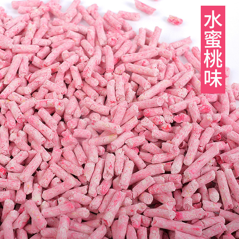厂家直销豆腐猫砂植物除臭速结团无粉尘真空包装天然猫砂