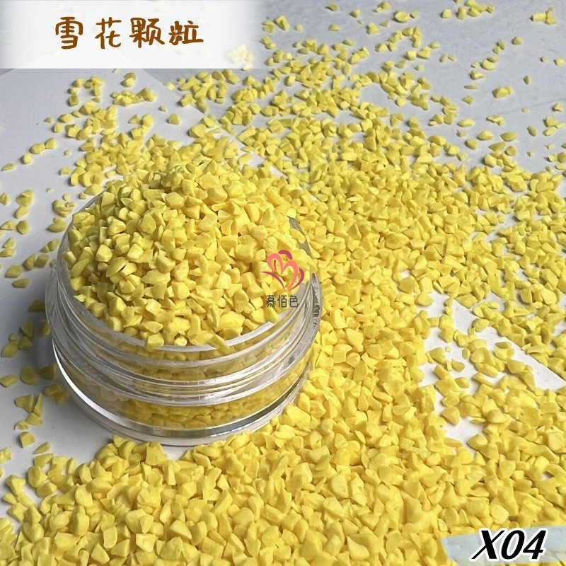 厂家直销圣诞雪景造景颗粒填充水球雪花树脂雪花粉