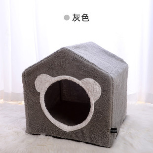 通用批发皮皮淘可拆洗猫别墅猫屋现货封闭式 厂家四季 猫窝宠物窝