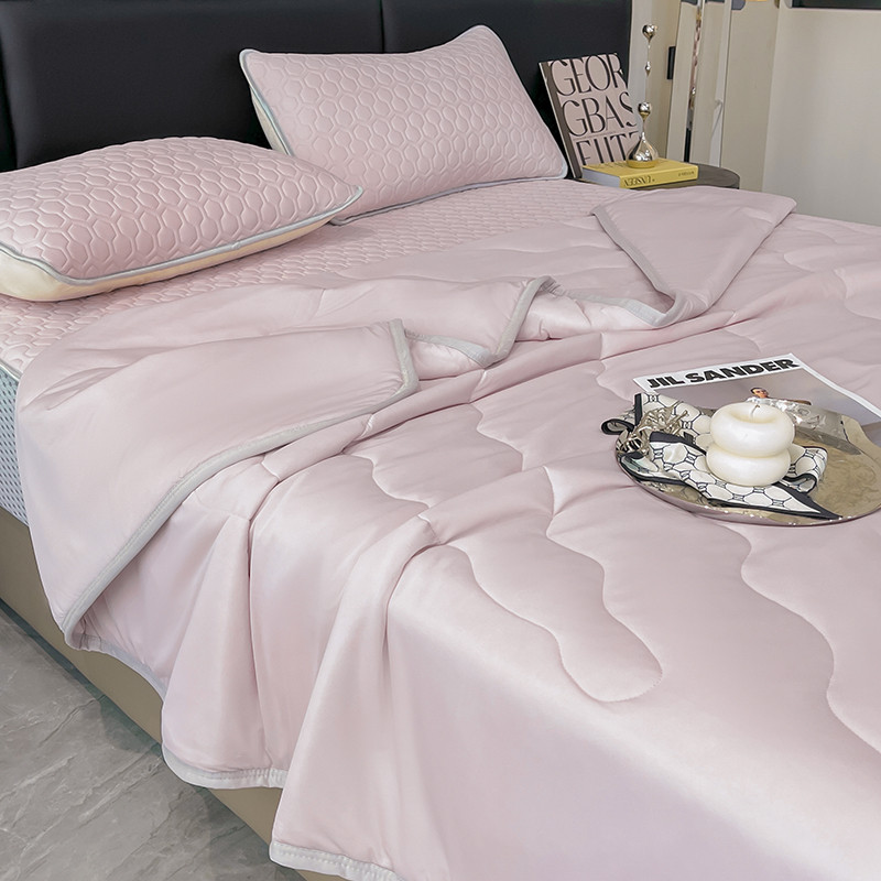 3ew1夏被四件套儿童空调被可机洗学生宿舍乳胶凉席单人夏凉被