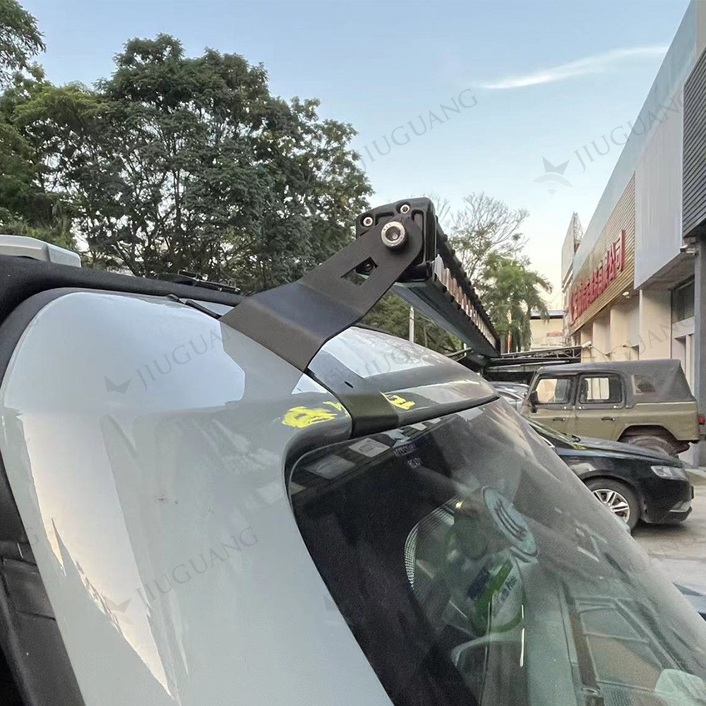 热销fordbronco2021-2022车顶越野烈马改装42寸长条灯支架