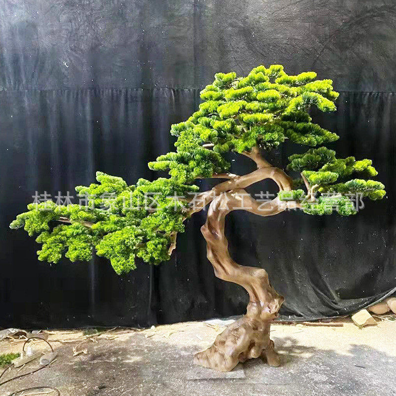 批发室外绿色植物仿真树大型别墅装饰仿真树庭院国风仿真景观树
