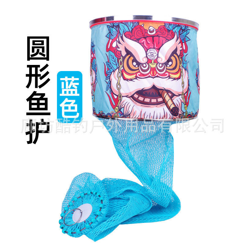 编钓黑坑鱼护挂胶68台尼龙线编织竞技渔护涂胶网兜钓鱼配件批发