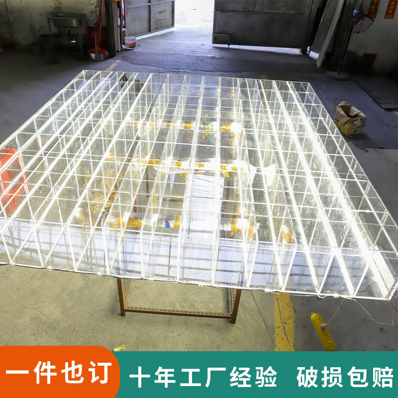 生产厂家来图定制亚克力带发光收纳多层展示架透明陈列柜