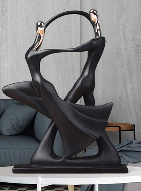 热销简约高挑舞者甜蜜飞家居饰品创意摆件装饰品客厅树脂其他拥抱