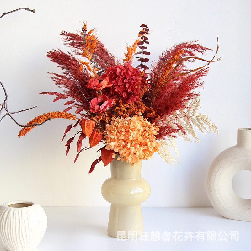 狂想者自然【60cm新年花束】新年喜庆新品干花家居装饰摆件