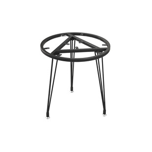 可移动铁艺茶几架餐桌桌腿支架火锅圆形桌腿简约岩板边几桌脚架子