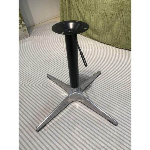 十字金属可升降商用脚可移动办公桌脚桌脚台脚升降支架不锈钢桌腿