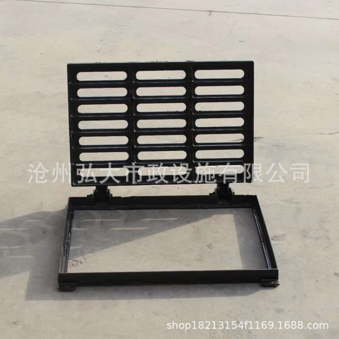 厂家套篦子雨水格栅沟盖板下水道排水沟箅子井盖球墨铸铁