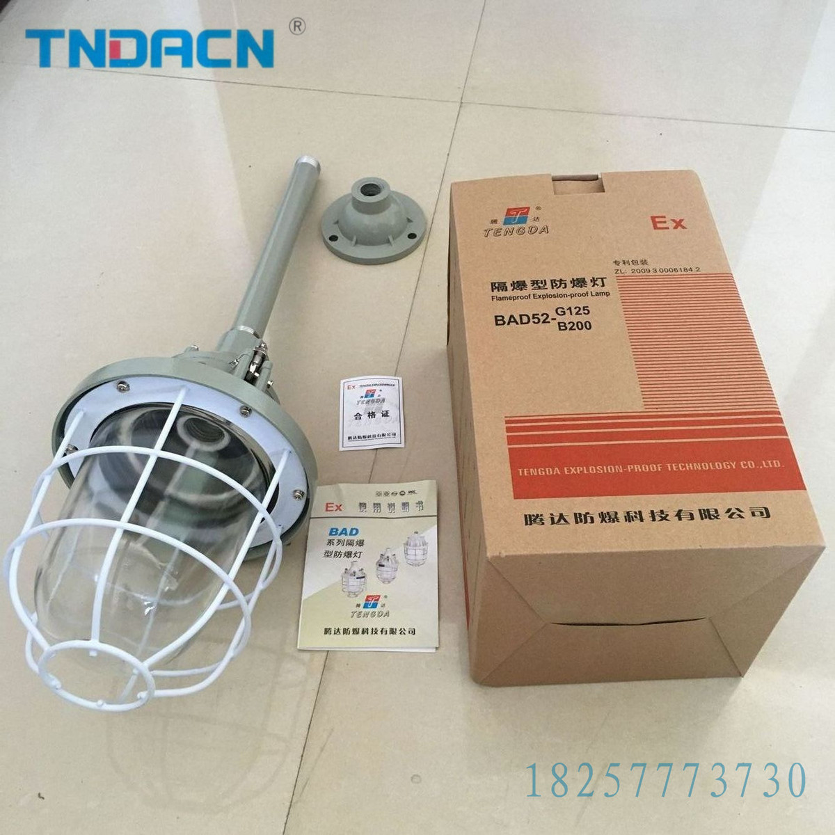 腾达工厂用防爆灯外壳BAD系列隔爆型200小型灯防爆节能灯罩