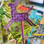 40cm 竹编DIY小马书签材料包研学体验竹编手工材料 竹条长约35