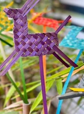 竹编DIY小马书签材料包研学体验竹编手工材料（竹条长约35-40cm）