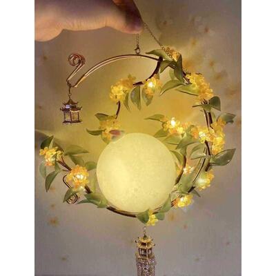 古风花灯中秋节灯笼手提diy宫灯七夕节暖场手工挂件2024新广寒宫