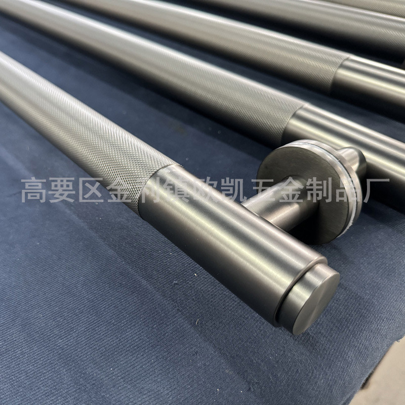 欧凯别墅大门新中式不锈钢门把手加厚轻奢简约酒店定制玻璃门拉手