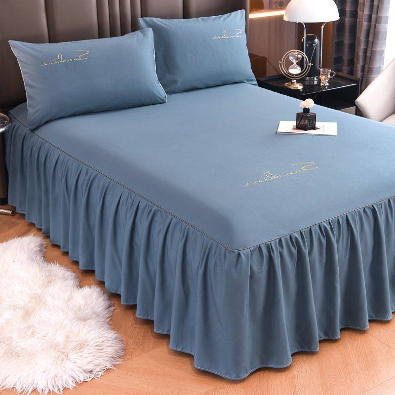 9zrt床裙单件床罩防尘罩防三件套2022刺绣2021年夏季公主新款时尚,床上用品,床裙,淘宝优惠券,粉丝福利购,淘宝优惠卷
