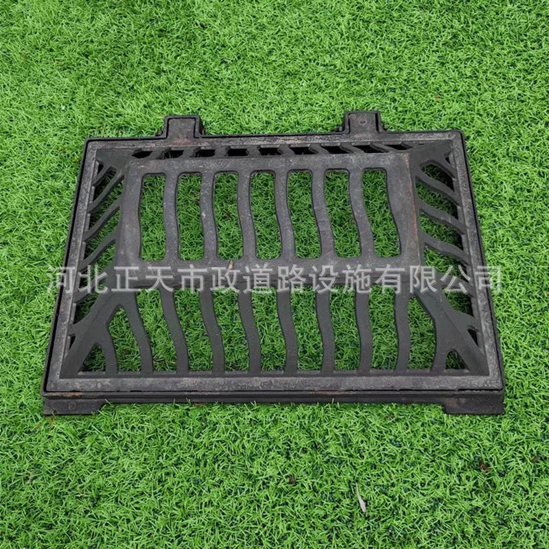 热销球墨铸铁溢流井盖长方形海绵水口溢流雨水篦子收城市篦子400*