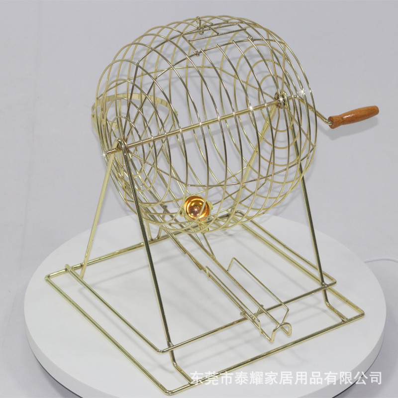 摇奖笼黑色铁笼机娱乐场所宾果游戏厂家直销摇奖器摇号摇奖机