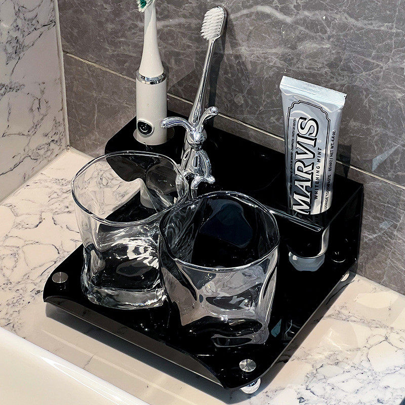 酒店牙刷架洗漱杯套装洗漱台牙刷置物架刷牙杯漱口杯卫生间收纳架