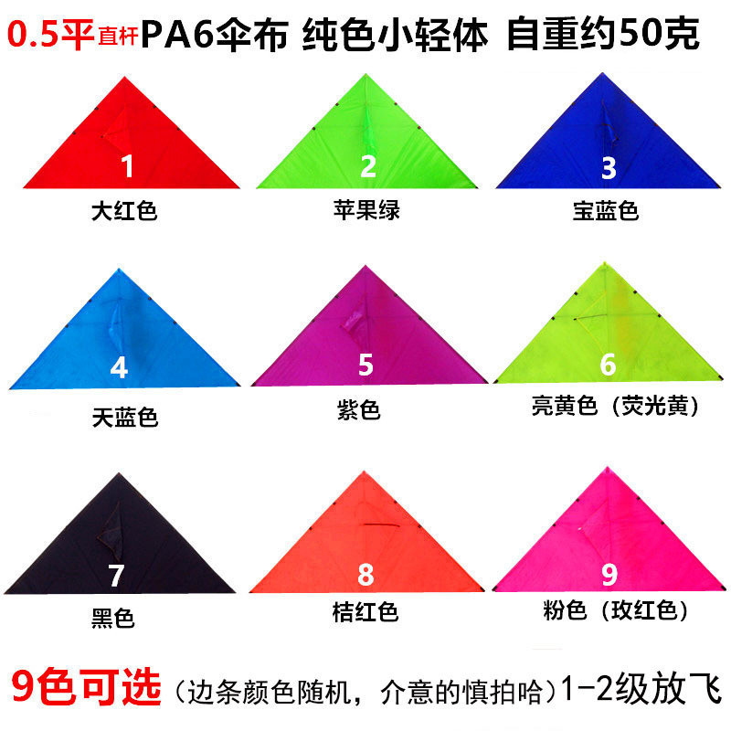 潍坊风筝新款超轻pa6轻体伞布碳杆专业成人儿童风筝小型微风批发
