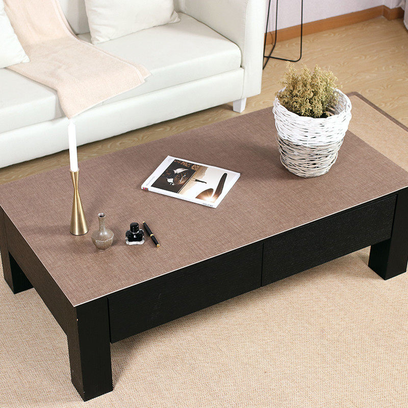 a947纯实木餐桌垫隔热垫茶几垫蓝色咖啡色客厅茶几桌布pvc防水防